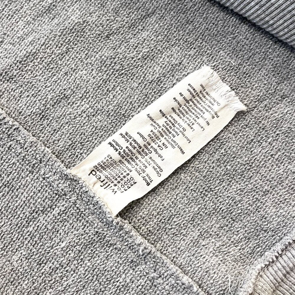 Wilfred Aritzia Diderot Cocoon Shawl Cardigan Sweater XXS XS Grey Silver Studs - Picture 4 of 10